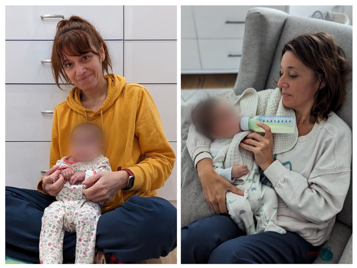 Priscilla caring for newborns